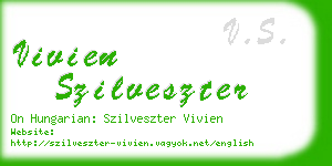 vivien szilveszter business card